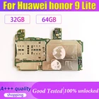 Материнская плата для Huawei Honor 9 LITE, разблокированная оригинальная материнская плата для Huawei Honor 9 LITE, материнская плата с Android, телефон 32 ГБ, 64 ГБ