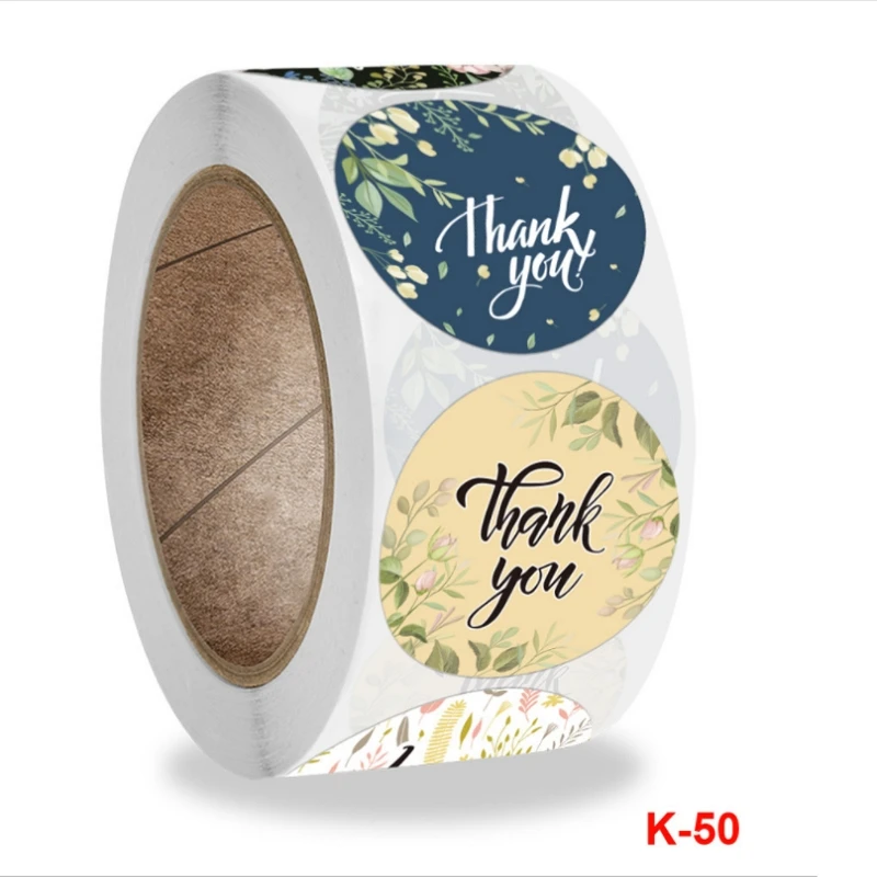 

500pcs Birthday Thank You Stickers 8 designs for Wedding Favors and Party Handmade Stickers Envelope Seal Stationery Sticker