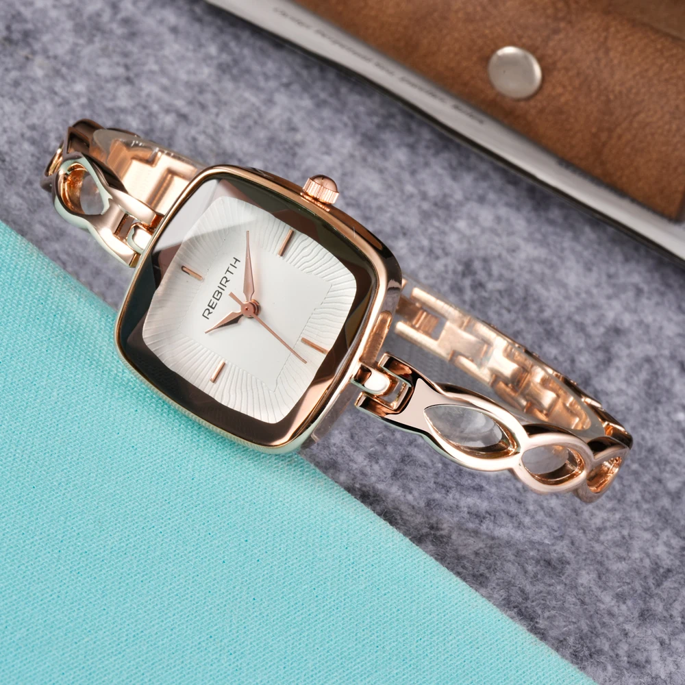 Роскошные модные женские часы маленькие из нержавеющей стали кварцевые наручные