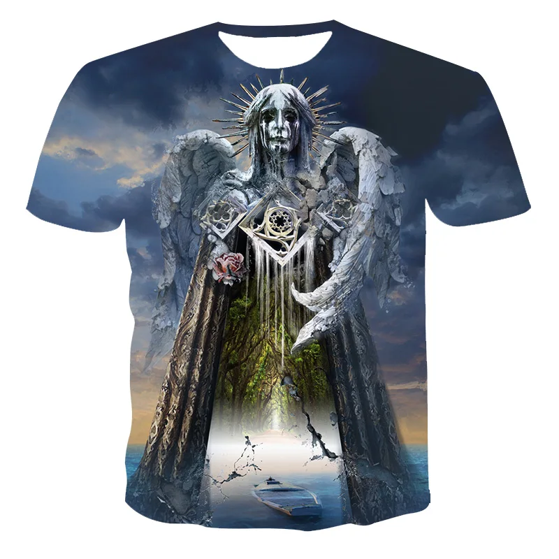 

Summer Latest Men And Women Personality Cool Science Fiction Fashion 3d Popular Casual Round Neck Short Sleeve T-Shirt Xxs-6xl