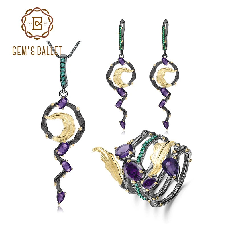 Женский комплект из сережек и серёг gemb's BALLET винтажное спиральное кольцо с