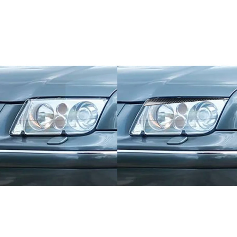 

Fit For Volkswagen Bora For Jetta Bora 4mk4 carbon fiber car exterior modified headlights eyebrows eyelashes car accessories