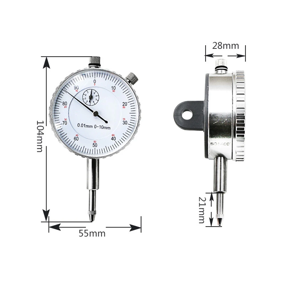 Новый промышленный механический с циферблатом индикатор 0 10 мм/0 01 мм разрешение