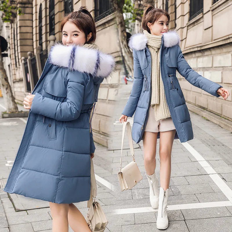 ZQLZ зимняя куртка женская 2020 новая Толстая теплая хлопковая длинная парка с