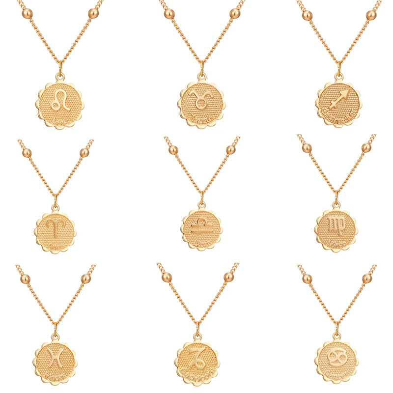 Новая мода ожерелье Созвездие 12 созвездий женские Чокеры Ожерелья Рыбы овны