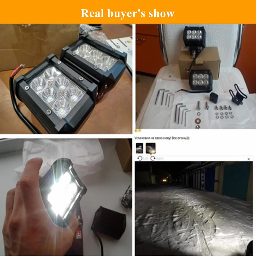 BECAR 4 &quot18 Вт Светодиодный светильник бар для грузовых автомобилей тракторы