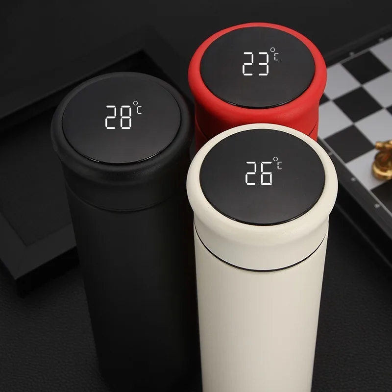 500 мл умный термос с температурным дисплеем вакуумная колба кружка для мужчин и