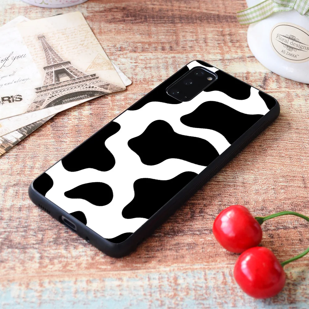 

For Samsung Galaxy Cow Print Pattern Soft TPU border Samsung Galaxy Case