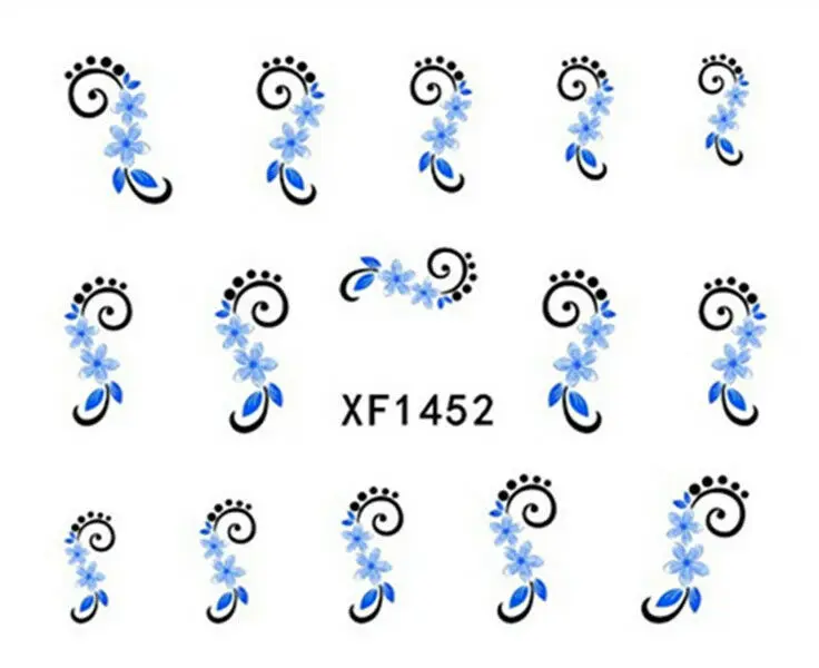 

Flower Series Nail Art Sticker Water Transfer Manicure Nail Decals Nails Art