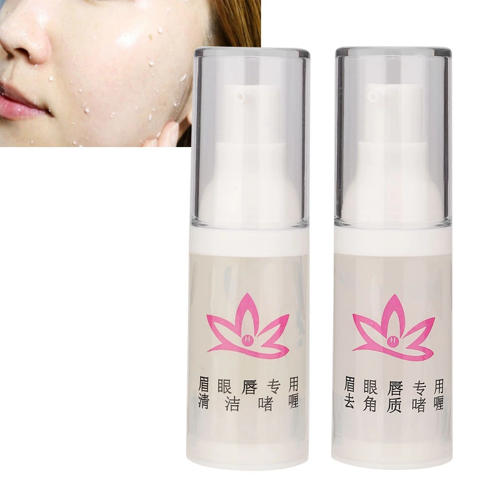 

15ml Plant Extract Professional Semi-permanent Tattoo Exfoliating Gel Dead Skin Removal Eyebrow Eye Lip Tattoo Cleansing Gel