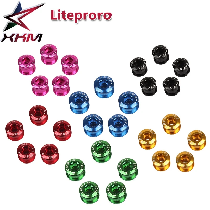 Litepro одиночный кривошипный винт 5 шт. фотоколесный болт дорожный горный велосипед