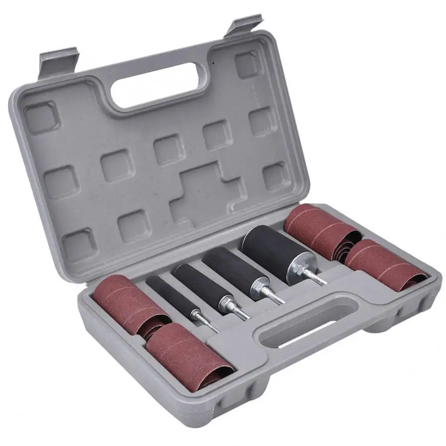 Sanding Drum Sleeve Kit Metal Wood Polishing Tool Woodworking Abrasive |
