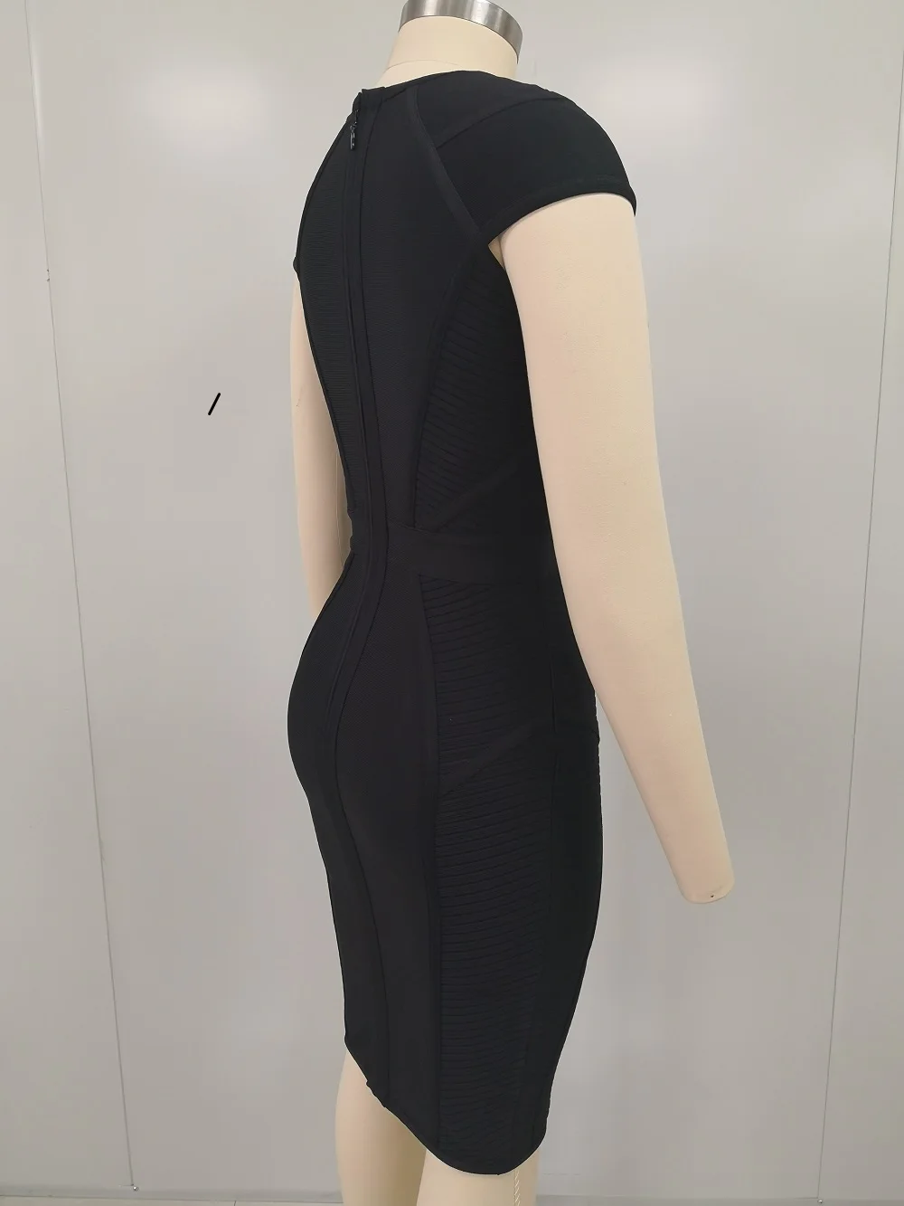 Модное черное облегающее Клубное платье Nova сексуальное вечернее без рукавов с