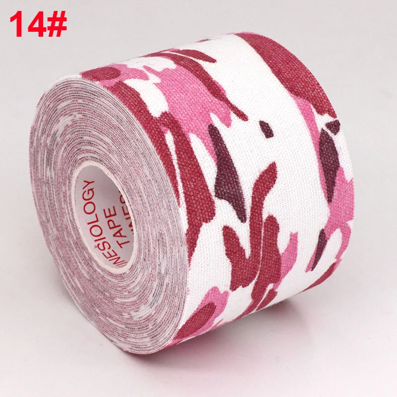 Pink camouflage 5 м эластопласт кинезиологическая лента для облегчения боли в мышцах водонепроницаемая Спортивная восстанавливающая спортивная лента для тенниса - Цвет: Pink camouflage
