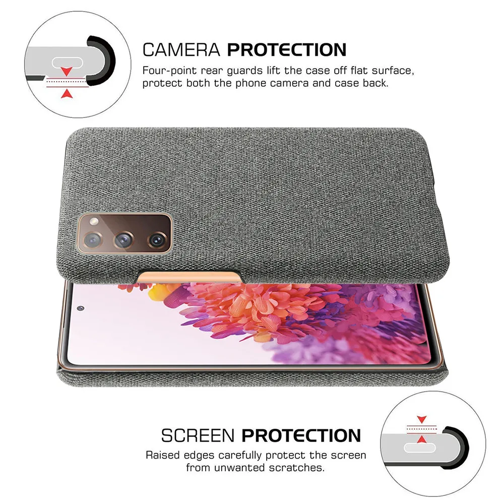 Нескользящий ультратонкий тканевый чехол для Samsung Galaxy S20 FE телефона samsung s20 Fan Edition