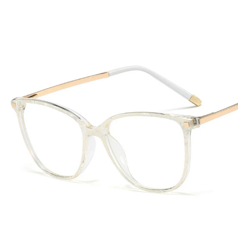 

Veshion Narrow Square Glasses Frames Women Rivet Styles Optical Fashion Computer Glasses