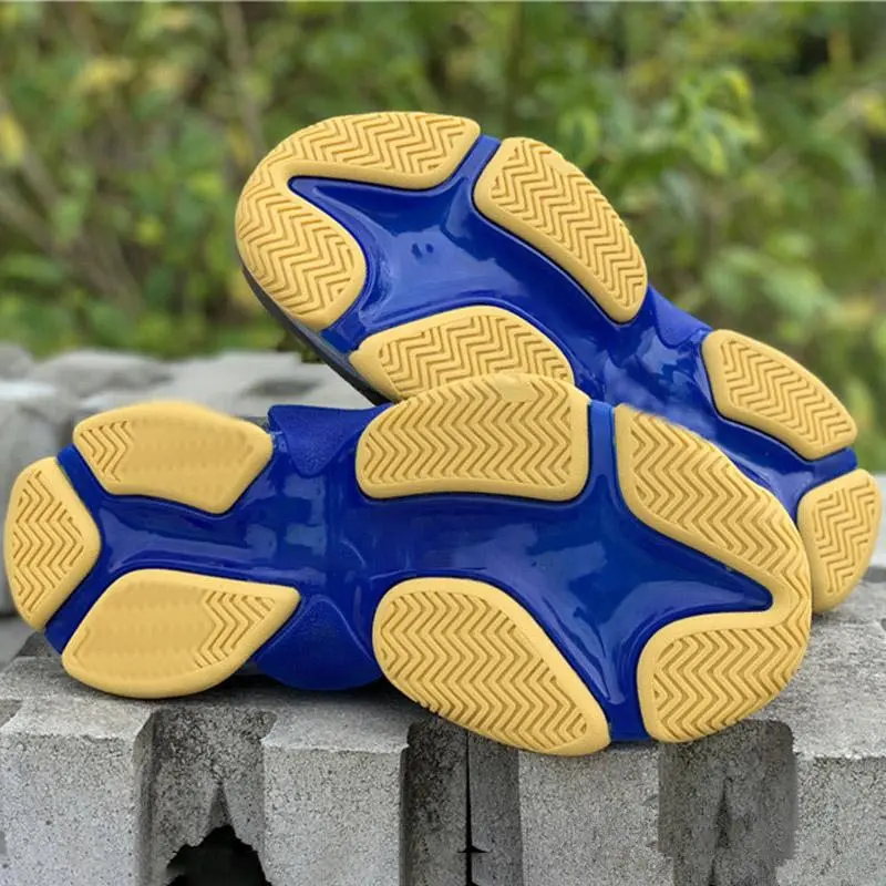 Бесплатная доставка тройной S 17FW папа прозрачная подошва белые кроссовки модные