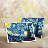 van gogh starry night abstract landscape canvas poster oil painting art print poster modern wall picture for living room decor