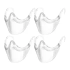 4 шт., прозрачные пластиковые маски для взрослых