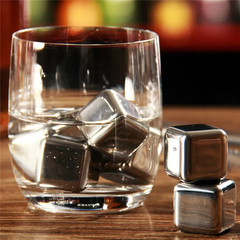 Нержавеющая сталь ледяной куб набор кулер для вина искусственный Ледогенератор