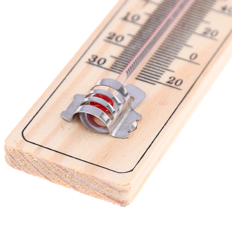 1Pc Wood Thermometers Practical Garden Office Garage Indoor Temperature Logger Wall-mounted Direct Reading Type High Quality |
