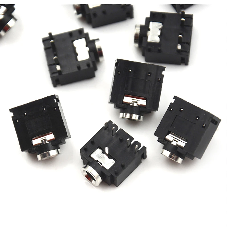 10 шт./лот 5 Pin PJ-307 Женский 3 мм печатного монтажа Стерео разъем оптовая продажа |