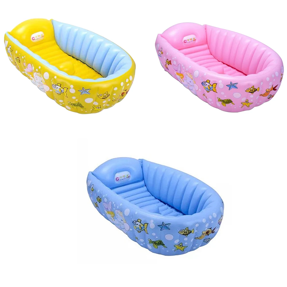 

Summer Baby Inflatable Bathtub Safety Swimming Pool Paddling Water Play Children Shower Basin Portable Folding Kids Outdoors