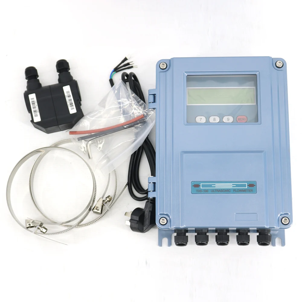 

TDS-100F Water Flowmeter With Sensor M2 (DN50~DN700mm, 0-160℃) Transducer Wall Mounted Digital Liquid Ultrasonic Flow Meter