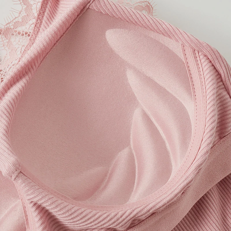 Женские майки со встроенным бюстгальтером эластичные хлопковые без рукавов с v