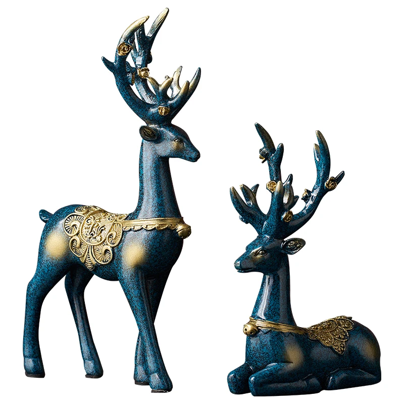 

A deer has you decoration Nordic Light luxury creative living room porch furniture TV cabinet wine rack