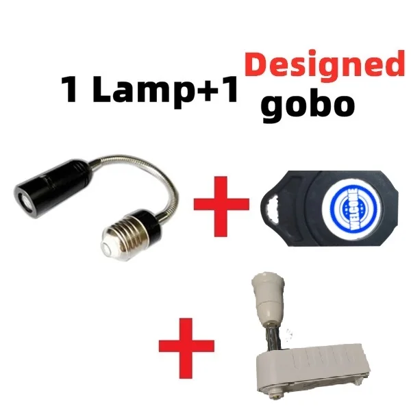 1lamp 1 adaptor Gylbabe e27 логотип проецирования внутренний номер дома знак рекламы гобо пользовательские дверные пластины - Мощность в ваттах: 1lamp 1 adaptor