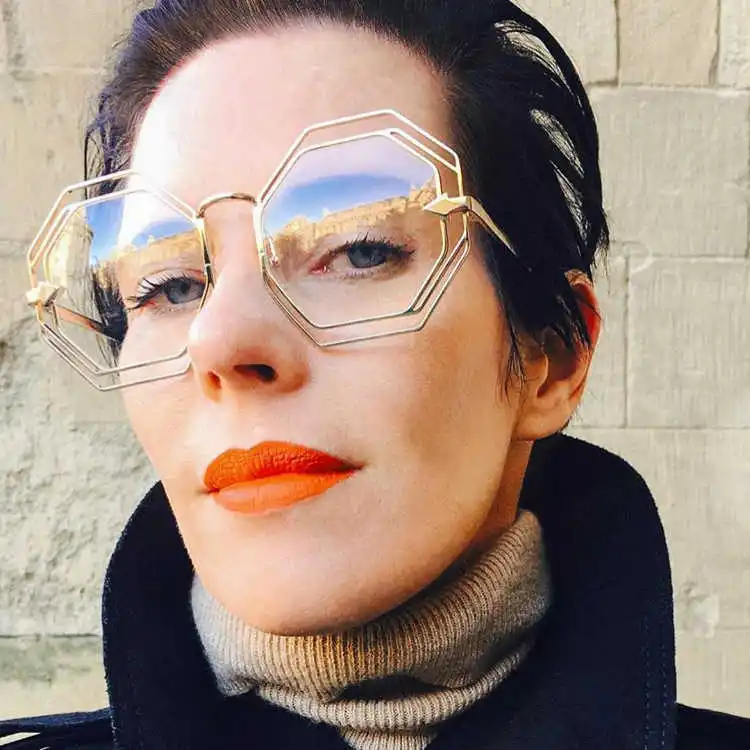 

Солнцезащитные очки в круглой оправе для мужчин и женщин