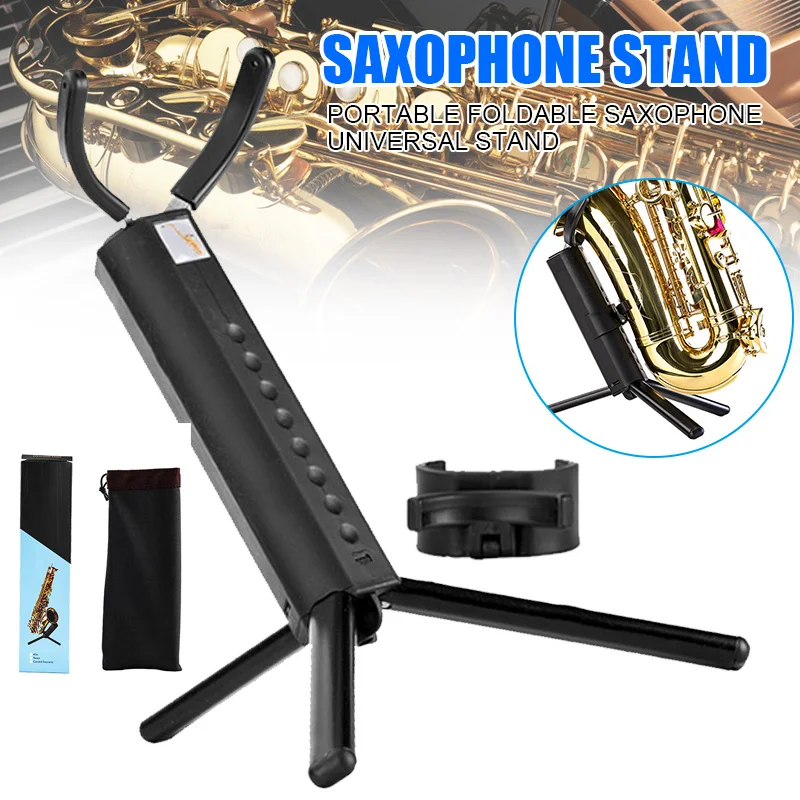 

Portable Foldable Bracket Holder Rust Proof Anti-aging Tripod Tool for Saxophone