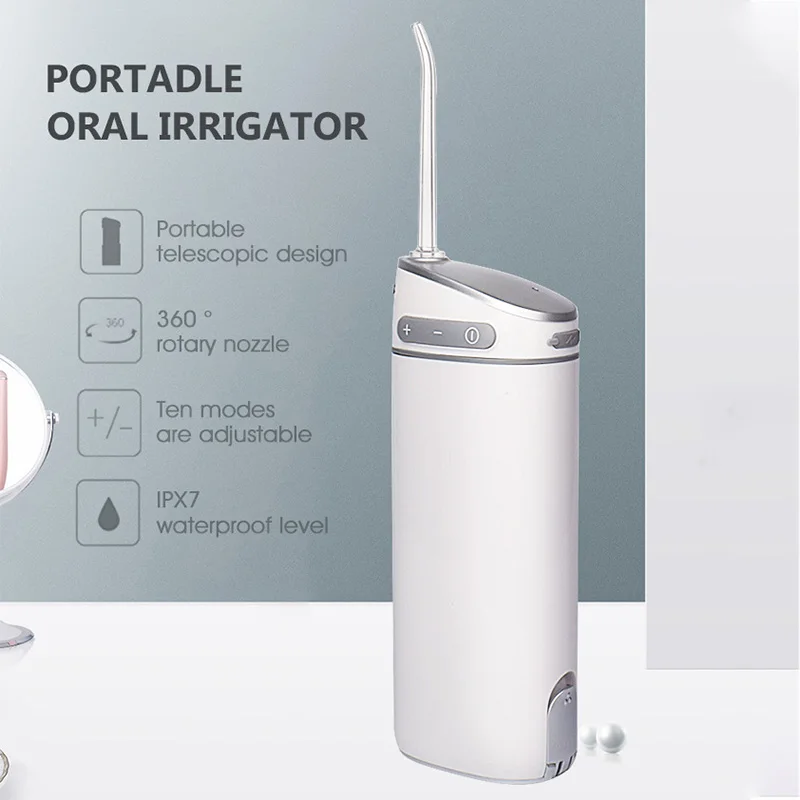 

Electric Oral Irrigator Water Floss Water Pulse Jet Dental Cleaning Irrigation 10 Modes Waterproof Ultrasonic Home Tooth Cleaner