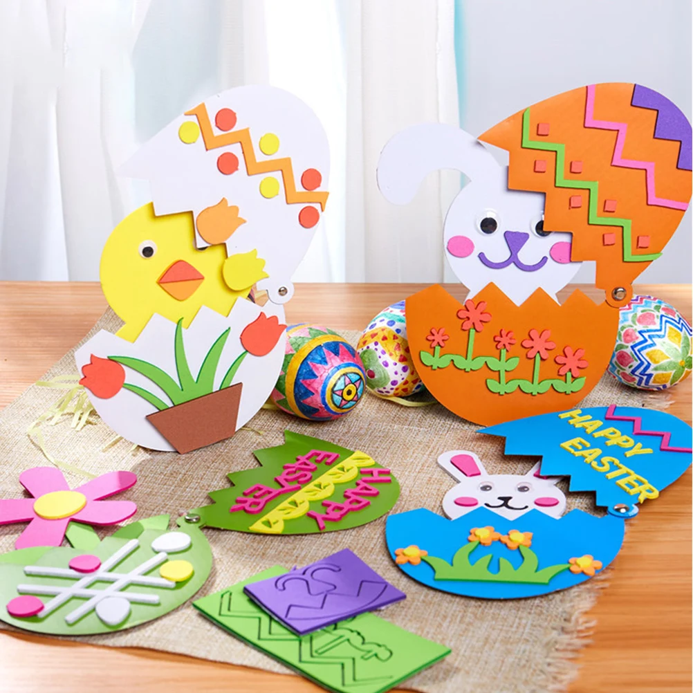 8 шт ручные поделки кролик яйцо корзина игрушка украшение для детской комнаты