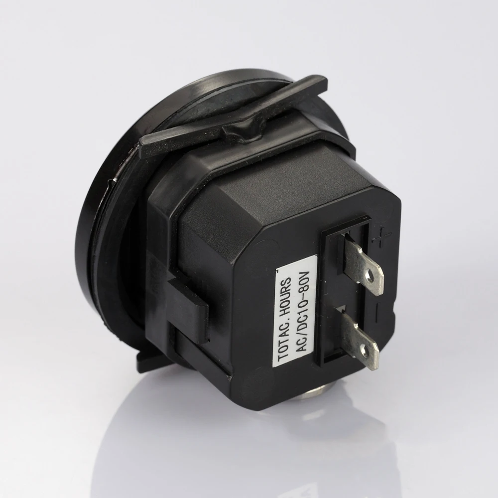 Цифровой счетчик часов водонепроницаемый круглый измеритель 2 3 дюйма 12 В 24 для