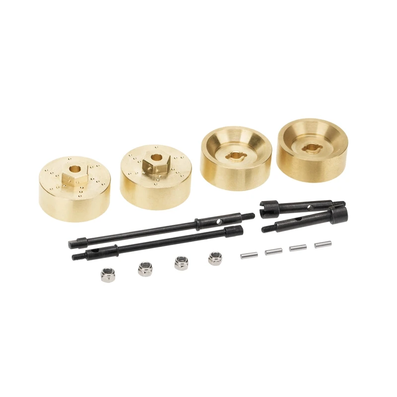 Eje de transmisi&oacute;n de juntas CVD para coche de control remoto Axial SCX24 90081 1/24, 6mm de ancho, resistente, combinador de buje de rueda-1