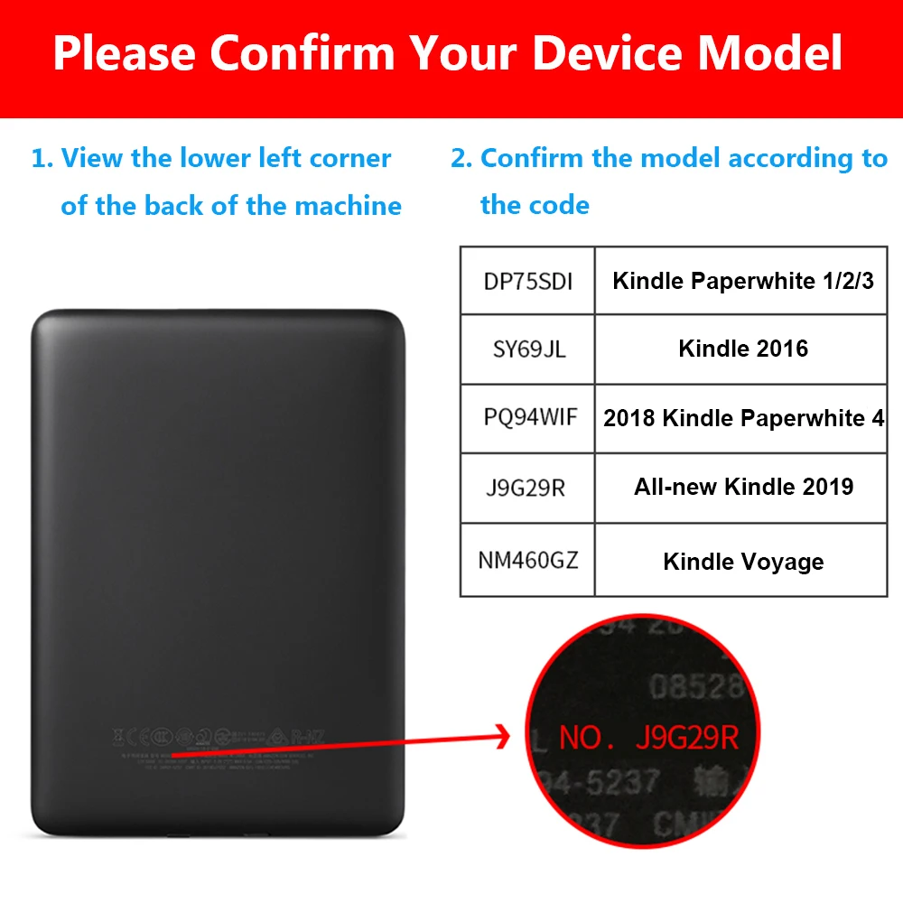 1PC Fashion Smart Case Magnetic 6" e-Books Reader Cover For Amazon All-new Kindle 10th Gen 2019 Released With Hand Holder | Компьютеры