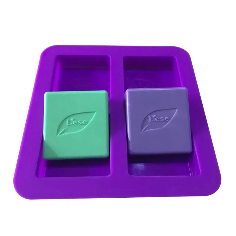 

4 Cavity Shaped Square Soap Mold Arts And Crafts Chocolate Cake Molding Soap Making Tool