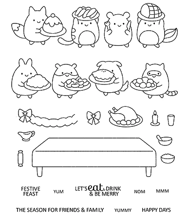 

Рождественский прозрачный штамп с животными для скрапбукинга своими руками/изготовления карт C710