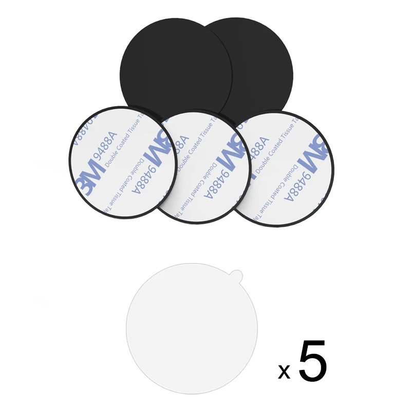 1style-5Pcs XMXCZKJ, магнитный держатель, аксессуары, запасная металлическая пластина, магнитный диск, железный лист, для тире, крепление для мобильного телефона, gps, в автомобиле - Цвет: 1style-5Pcs