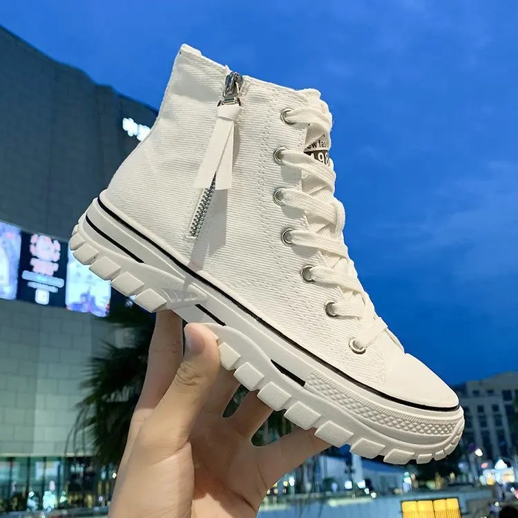 

Women's Martin boots Women's vulcanized shoes canvas sneakers color women casual shoes comfortable breathable flats shoes