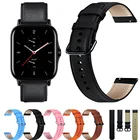Ремешок из натуральной кожи для Huami Amazfit Bip U Pro POP GTS 2 MINI 2E, ширина ремешка 20 мм
