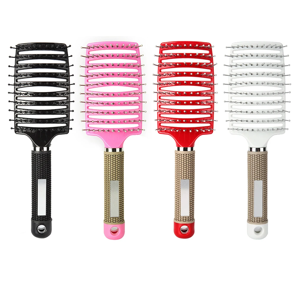 

Hair Scalp Massage Comb Hairbrush Bristle Nylon Women Wet Curly Detangle Hair Brush for Salon Hairdressing Styling Tools
