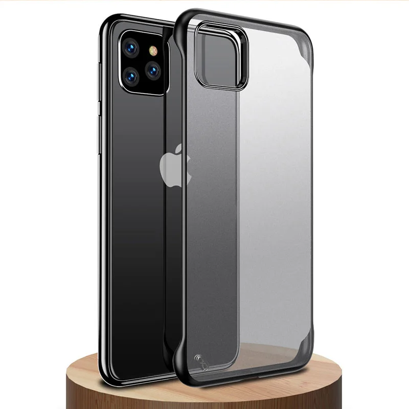 Чехол для iPhone 11 Pro безрамные прозрачные матовые жесткие чехлы Max чехол X XR XS 11pro Etui