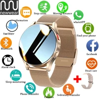 newwear luxury smart watch men smartwatch women fitness tracker full touch sports clock bluetooth call for huawei ios watches