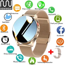 NEWWEAR Luxury Smart Watch Men Smartwatch Women Fitness Tracker Full Touch Sports Clock Bluetooth call For Huawei IOS Watches
