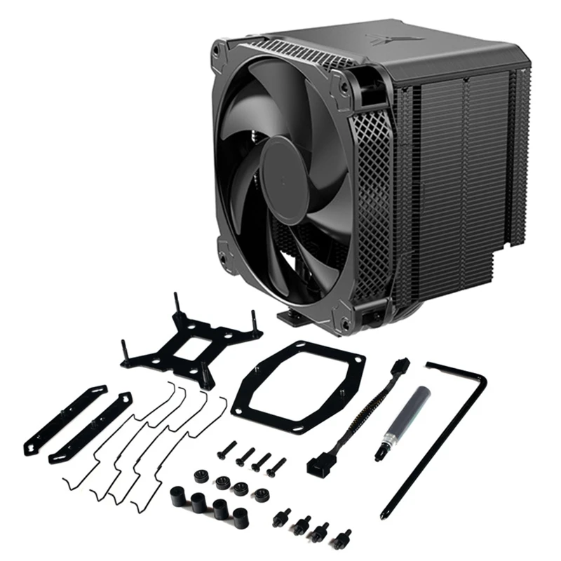 

Кулер для процессора ПК T3LB T610P RGB, 6 тепловых трубок, ШИМ светодиодный подсветка, 14 см