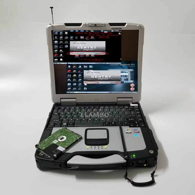MB STAR C4 C5 C6 CF30 4 Гб ноутбук с mb star c5 hdd ssd программное обеспечение последняя версия V2019.12 для benz автомобилей и грузовиков star c5 sd Готовая работа