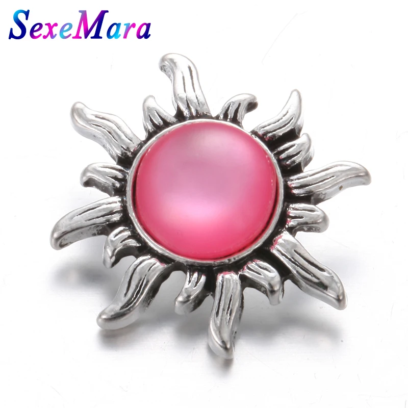 6 шт./лот Новые 18 мм кнопки ювелирные изделия со стразами камнями по месяцу